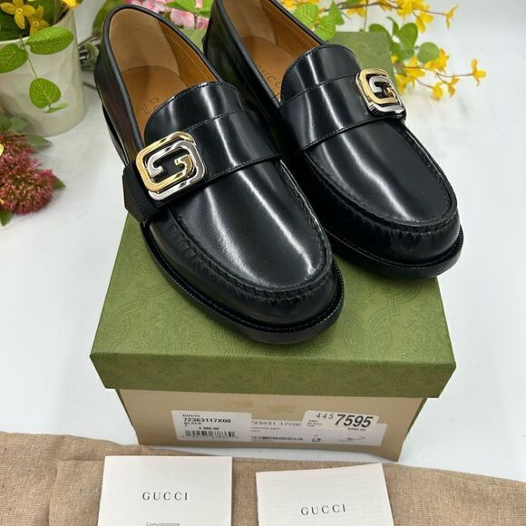 Men’s Gucci interlocking G loafers size 7 fits 8US made in Italy - Picture 9 of 10